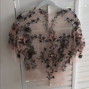 Zara sheer top (wear with tank top)